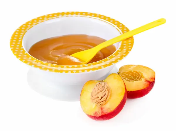 Piure de piersică cu pară (după 8 luni)