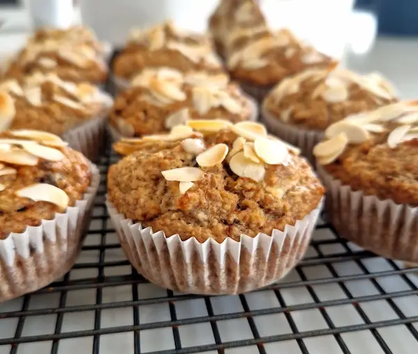 Muffins cu banană și fulgi de ovăz