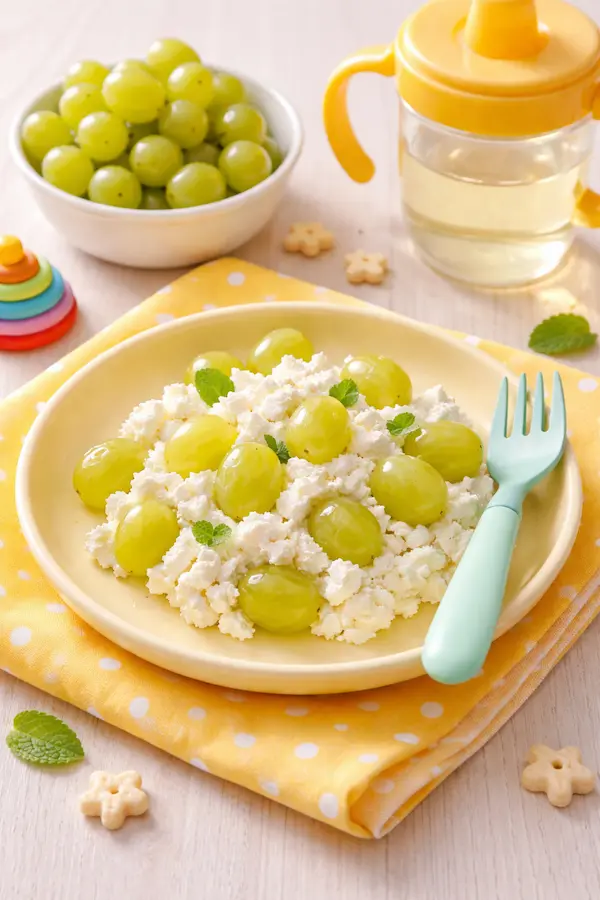 Struguri fără sâmburi cu brânză de vaci